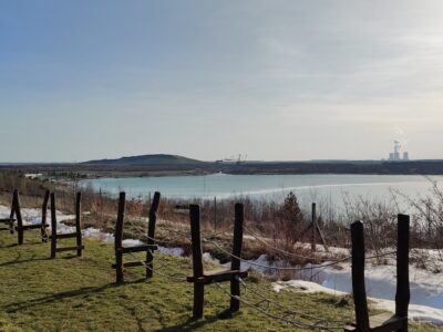 Eis und Schnee am Markkleeberger See