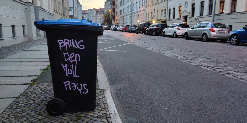 Durch die Bauernproteste kann es zu Problemen bei der Abfallentsorgung kommen.