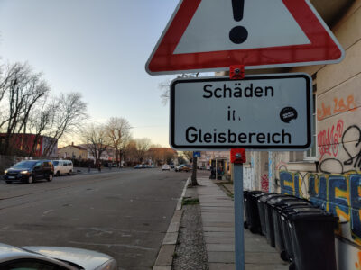 Die Gleise auf der Stötteritzer Straße sollen saniert werden.