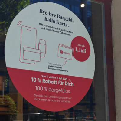Die Bäckerei Steinecke schafft in Leipzig-Reudnitz das Bargeld ab.