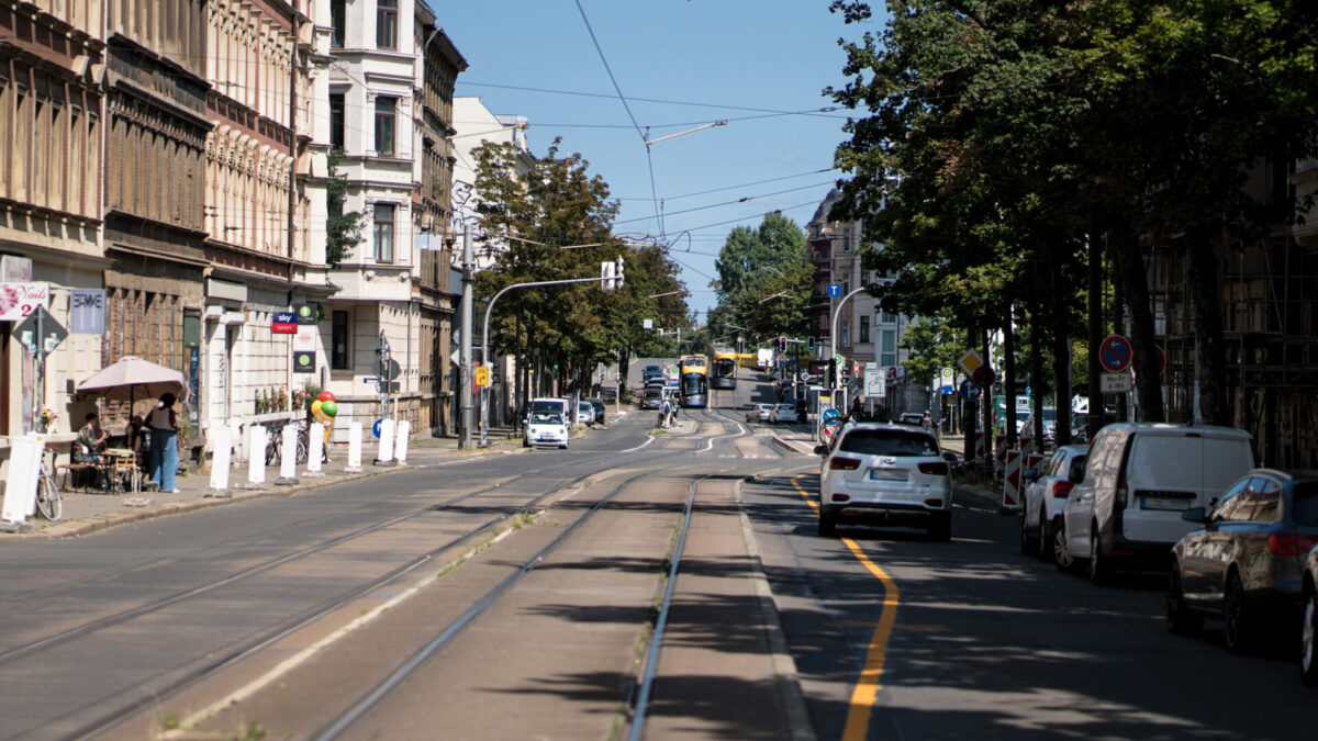 Die Riebeckstraße wird bis Mitte September zur Baustelle.