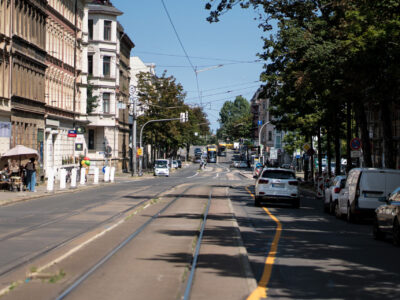 Die Riebeckstraße wird bis Mitte September zur Baustelle.