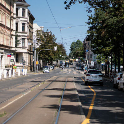 Die Riebeckstraße wird bis Mitte September zur Baustelle.