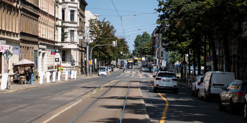 Die Riebeckstraße wird bis Mitte September zur Baustelle.