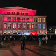 Protest zum Opernball 2025 in Leipzig