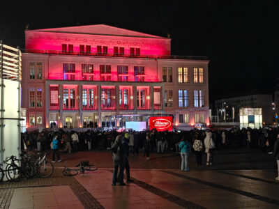 Protest zum Opernball 2025 in Leipzig