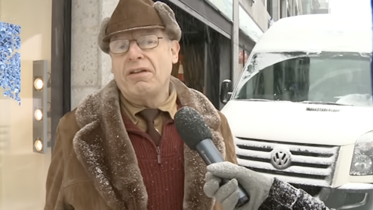Mit einer Straßenumfrage 2012 wurde dieser Mann berühmt. (Screenshot: YouTube / Sachsen Fernsehen Classics)